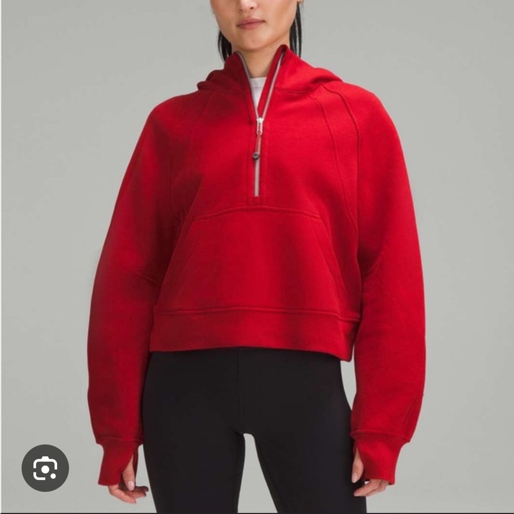 Lululemon scuba half zip - RED